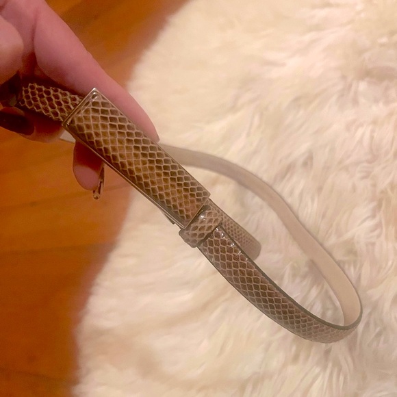 Calvin Klein Genuine Leather Brown Snakeskin Belt main image 7